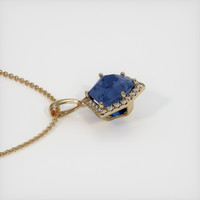 1.84 Ct. Blue Sapphire Pendant, 14K Yellow Gold 3