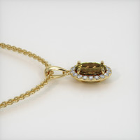 1.15 Ct. Gemstone Pendant, 14K Yellow Gold 3