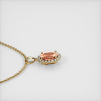 0.75 Ct. Sapphire Pendant, 14K Yellow Gold 3