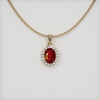 Ruby Pendant 1.08 Ct., 14K Yellow Gold Preview