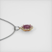 0.70 Ct. Sapphire Pendant, 14K Yellow & White 3