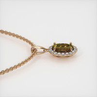 1.15 Ct. Gemstone Pendant, 14K Yellow & White 3