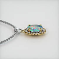 0.85 Ct. Gemstone Pendant, 14K Yellow & White 3