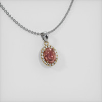 1.20 Ct. Sapphire Pendant, 14K Yellow & White 2