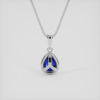1.04 Ct. Blue Sapphire Pendant, Platinum 950 4