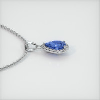 1.67 Ct. Sapphire Pendant, 14K White Gold 3