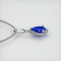 0.92 Ct. Sapphire Pendant, 14K White Gold 3