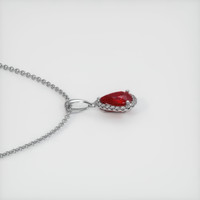 1.27 Ct. Ruby Pendant, 14K White Gold 3