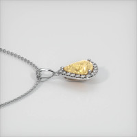 1.45 Ct. Sapphire Pendant, 14K White Gold 3