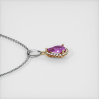 0.81 Ct. Sapphire Pendant, 14K Yellow & White 3