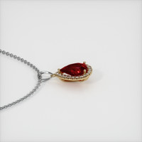 4.03 Ct. Ruby Pendant, 14K Yellow & White 3