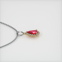 0.38 Ct. Ruby Pendant, 14K Yellow & White 3