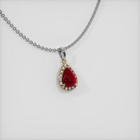 2.07 Ct. Ruby Pendant, 14K Yellow & White 2