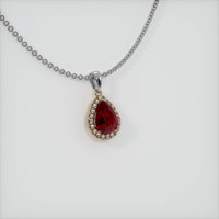 3.01 Ct. Ruby Pendant, 14K Yellow & White 2