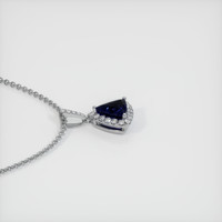 0.73 Ct. Sapphire Pendant, 14K White Gold 3
