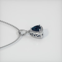 1.69 Ct. Sapphire Pendant, 14K White Gold 3
