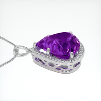 53.71 Ct. Gemstone Pendant, 14K White Gold 3
