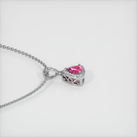 0.60 Ct. Ruby Pendant, 14K White Gold 3