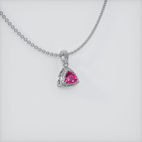 0.67 Ct. Ruby Pendant, 14K White Gold 2