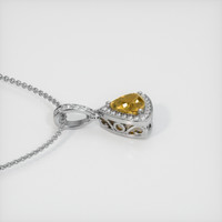 1.84 Ct. Sapphire Pendant, 14K White Gold 3