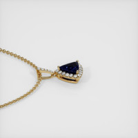 0.73 Ct. Sapphire Pendant, 14K Yellow Gold 3