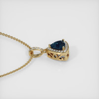 1.69 Ct. Sapphire Pendant, 14K Yellow Gold 3