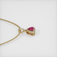 0.67 Ct. Ruby Pendant, 14K Yellow Gold 3