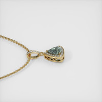 0.65 Ct. Sapphire Pendant, 14K Yellow Gold 3