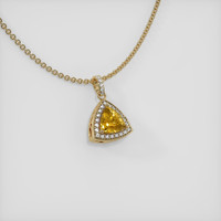 1.47 Ct. Sapphire Pendant, 14K Yellow Gold 2