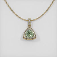 1.34 Ct. Sapphire Pendant, 14K Yellow Gold 1
