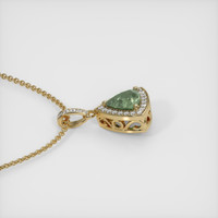 1.34 Ct. Sapphire Pendant, 14K Yellow Gold 3