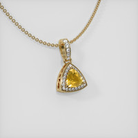 1.84 Ct. Sapphire Pendant, 14K Yellow Gold 2