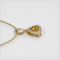 1.84 Ct. Sapphire Pendant, 14K Yellow Gold 3