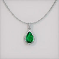 2.57 Ct. Emerald Pendant, Platinum 950 1