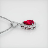 1.57 Ct. Ruby Pendant, Platinum 950 3