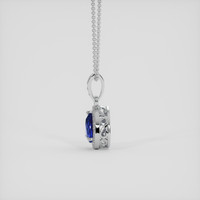 1.04 Ct. Blue Sapphire Pendant, Platinum 950 3