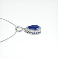 1.69 Ct. Blue Sapphire Pendant, 14K White Gold 3