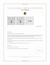 Emerald Pendant 0.19 Ct. 18K White Gold Appraisal