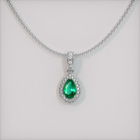 Emerald Pendant 0.19 Ct. 18K White Gold Preview