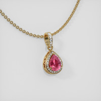 1.08 Ct. Sapphire Pendant, 14K Yellow Gold 2