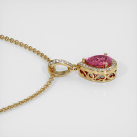 1.08 Ct. Sapphire Pendant, 14K Yellow Gold 3