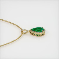 2.57 Ct. Emerald  Pendant - 18K Yellow Gold