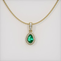 Emerald Pendant 0.19 Ct. 18K Yellow Gold Preview