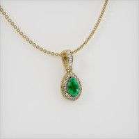 Emerald Pendant 0.19 Ct. 18K Yellow Gold Preview