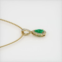 Emerald Pendant 0.19 Ct. 18K Yellow Gold Preview