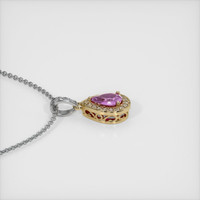 0.81 Ct. Sapphire Pendant, 14K Yellow & White 3