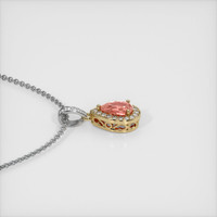 0.83 Ct. Sapphire Pendant, 14K Yellow & White 3
