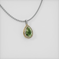 5.26 Ct. Sapphire Pendant, 14K Yellow & White 2