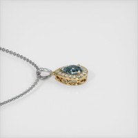 0.73 Ct. Sapphire Pendant, 18K Yellow & White 3