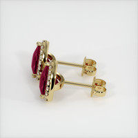 <span>1.28</span>&nbsp;<span class="tooltip-light">Ct.Tw.<span class="tooltiptext">Total Carat Weight</span></span> Ruby Earrings, 14K Yellow Gold 3